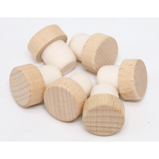 Set 10 nút đậy chai rượu vang bằng gổ hàng cao cấp đẹp dùng đậy nắp chai rượu nắp chai thuỷ tinh