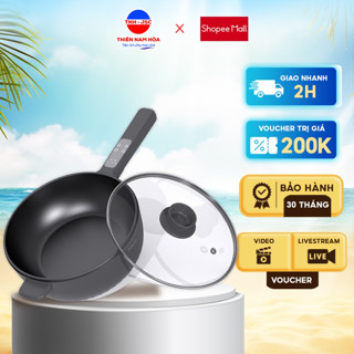 CHẢO ĐIỆN ĐA NĂNG IVYTOWN P1BW WITH STEAMER - Cảm ứng - Chống dính - BH 30th - Hàng chính hãng