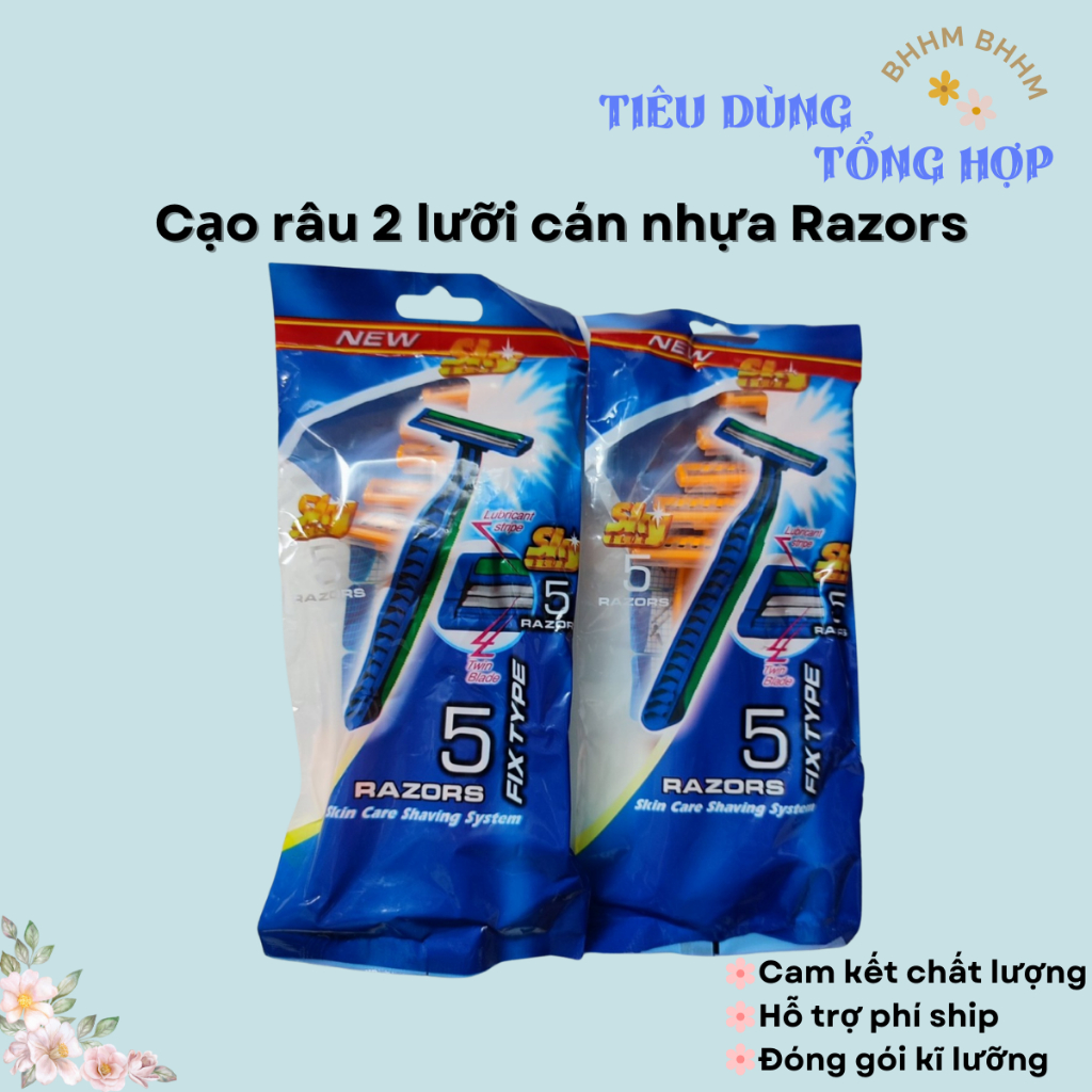 (Quận 8)  5 cái cạo râu lưỡi kép Razor.