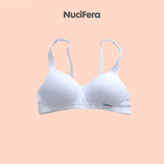 Áo lót ngực nữ sinh không gọng Pastel mút mỏng chất cotton cài sau AL35 NuciFera