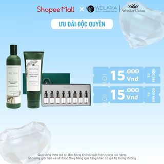 Combo da đầu dầu tóc bết ngăn rụng và kích thích mọc tóc gừng trắng Weilaiya