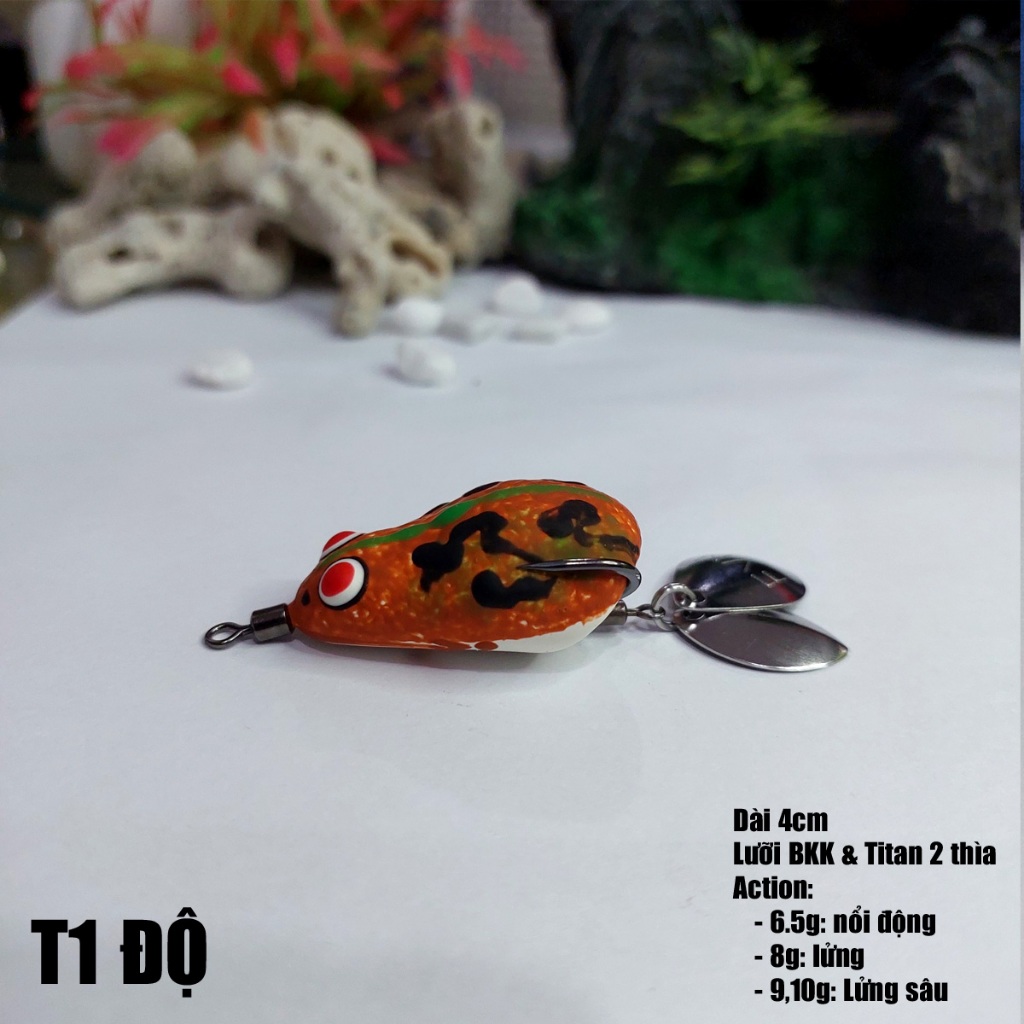 Nhái hơi t1 độ phiên bản nâng cấp (handmade), dài 4cm