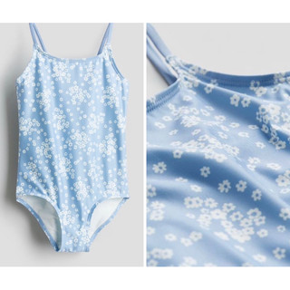Bộ bơi liền cho bé gái hoa nhí xanh xinh xinh săn sale US sz 4-6y