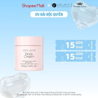 Kem body trắng da WEILAIYA dưỡng trắng da toàn thân, làm tươi da, nâng tông, chống nắng chỉ số SPF30, PA+++