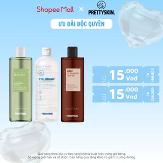 Nước Tẩy Trang Rau Má PRETTY SKIN, Giúp Sạch Sâu, Cấp Ẩm, Giảm Mụn Hiệu Qủa - 500ml
