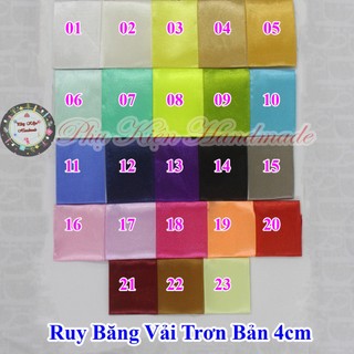 Ruy băng vải trơn (bán theo mét)