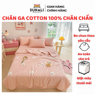 Cotton chăn chần hè thu - bộ chăn ga giường cotton 100% chăn hè ga giường 2 vỏ gối nằm
