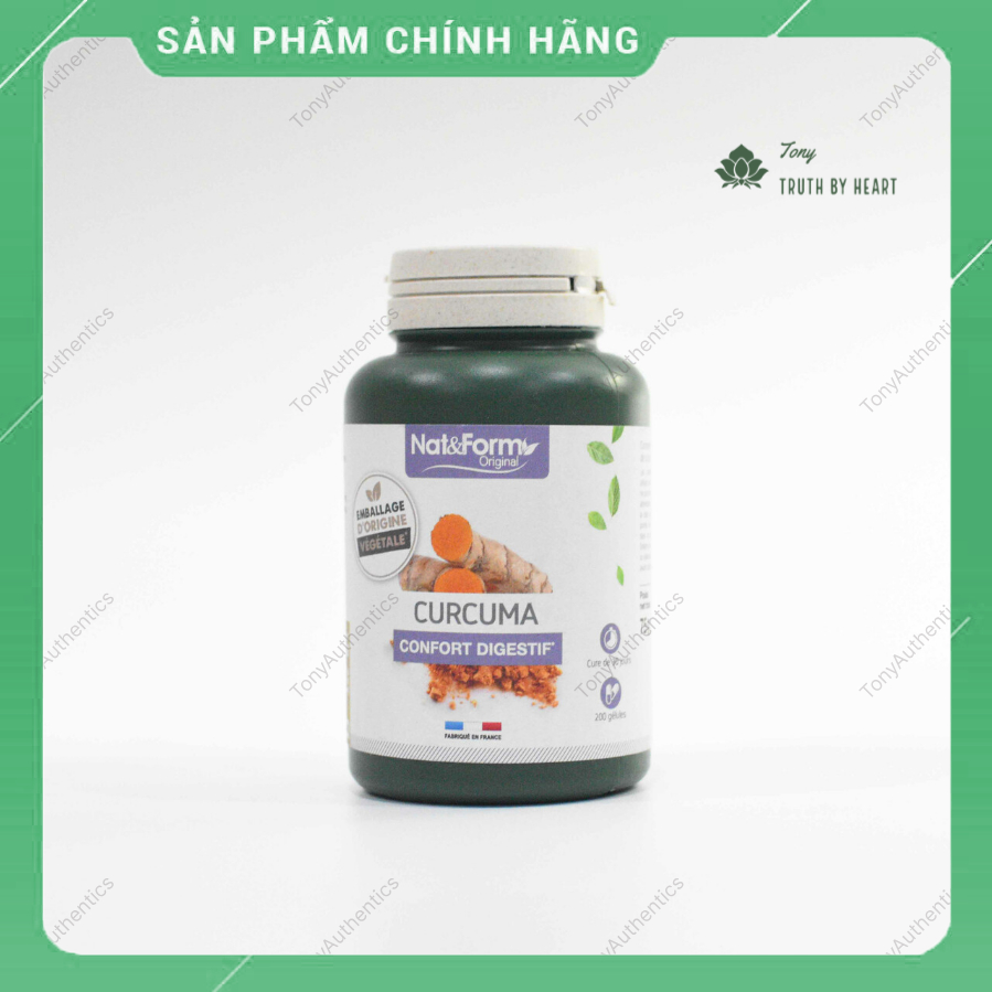 Tinh Nghệ Hữu Cơ NAT & FORM 200 Viên Của Pháp