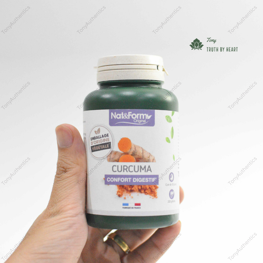 Tinh Nghệ Hữu Cơ NAT & FORM 200 Viên Của Pháp