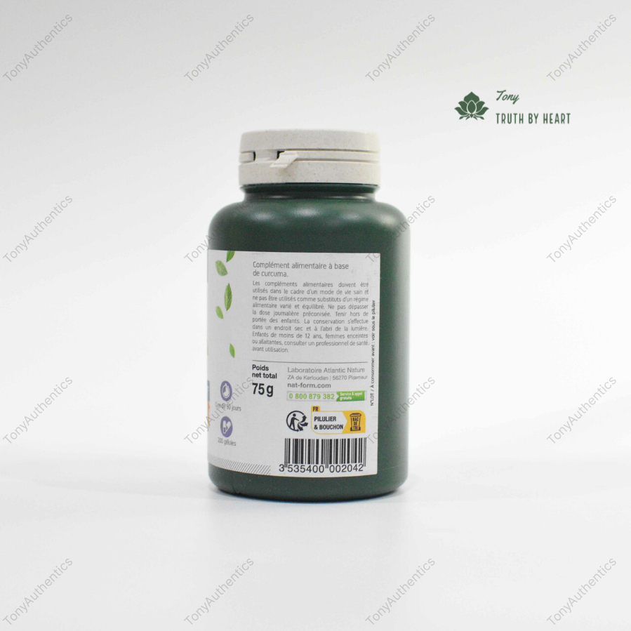 Tinh Nghệ Hữu Cơ NAT & FORM 200 Viên Của Pháp