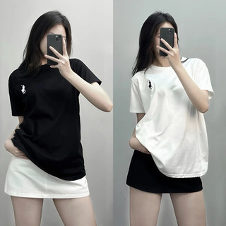 Áo thun cotton thái nữ phom vừa thêu hình