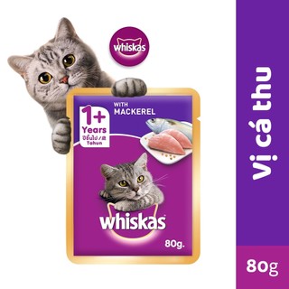 WHISKAS PATE GÓI 85g (MÈO LỚN-MÈO CON)