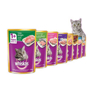 WHISKAS PATE GÓI 85g (MÈO LỚN-MÈO CON)
