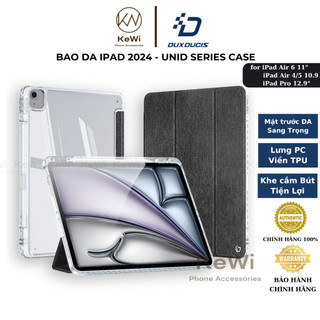 Bao da dux ducis ipad air 6 11" / ipad air 4 / 5 / m1 10.9 / ipad pro 11, unid series case, khe cắm bút, auto sleep wake