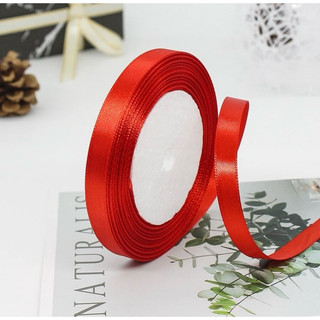 Ruy băng lụa trơn 1cm cột nơ trang trí bánh, trang trí hoa