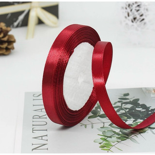 Ruy băng lụa trơn 1cm cột nơ trang trí bánh, trang trí hoa