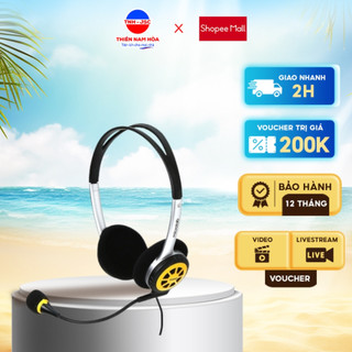 Tai nghe trùm đầu microlab k250 - jack cắm 3.5mm - có micro - đệm tai êm - hàng chính hãng - bh 12th