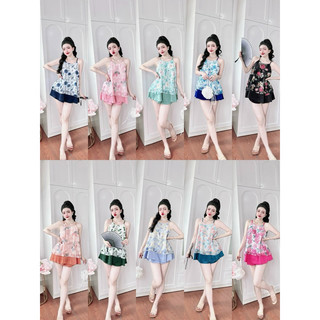 Bộ yếm voan freesize<62kg