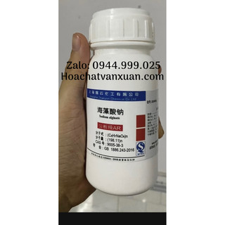 Chất Sodium alginate CAS 9005-38-3 C6H7O6Na lọ 500g natri alginate (C6H7O6Na)n