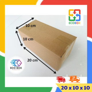 ECOBOX - 20x10x10 COMBO 100 hộp carton (Freeship Hà Nội)
