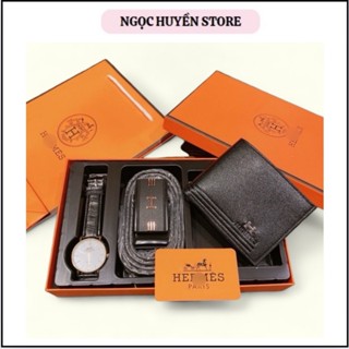 ⚡Fullbox+ túi giấy⚡ Combo ví thắt lưng đồng hồ nam cao cấp, quà tặng sinh nhật cho bạn trai