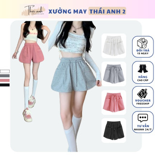 Quần Short Nữ Thể Thao Cao Cấp Chất Liệu Vải Hai Da Co Dãn Quần Short Nữ Cạp Cao Nhiều Màu MS86