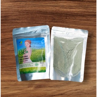 Bột cám gạo Trà xanh đắp mặt trắng da Dưỡng ẩm nguyên chất 100gram