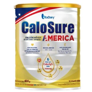 Sữa Calosure America 800g & 400g vị thanh nhẹ hỗ trợ tim mạch, phòng chống đột quỵ, bảo vệ cơ xương khớp - VitaDairy