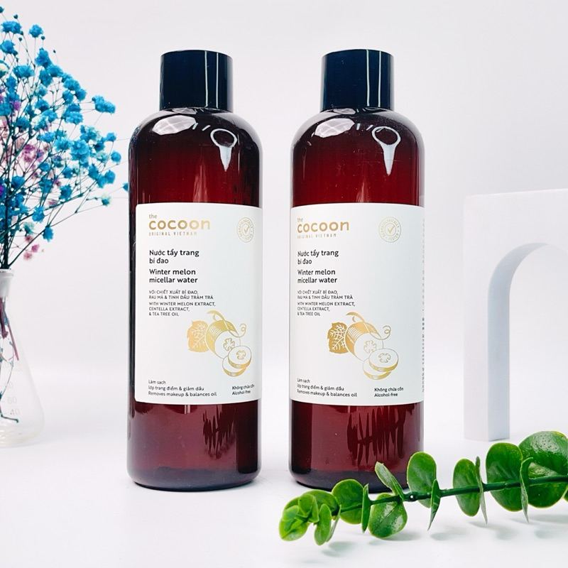 Nước tẩy trang BÍ ĐAO Cocoon tẩy trang thuần chay 500ml