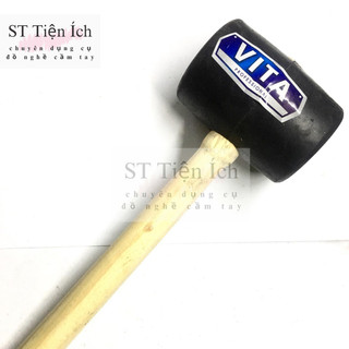 búa cao su đen cán gỗ đủ size