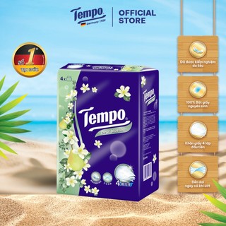[LỐC 4 GÓI] Khăn Giấy Rút Tempo Cao Cấp Không Mùi Thương Hiệu Đức - Bền Dai An Toàn Cho Sức Khỏe