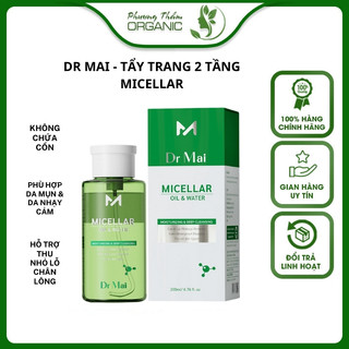 Nước tẩy trang 2 tầng Dr Mai, MICELLAR Oil Water 200ml giúp sạch da toàn diện, an toàn cho mọi loại da