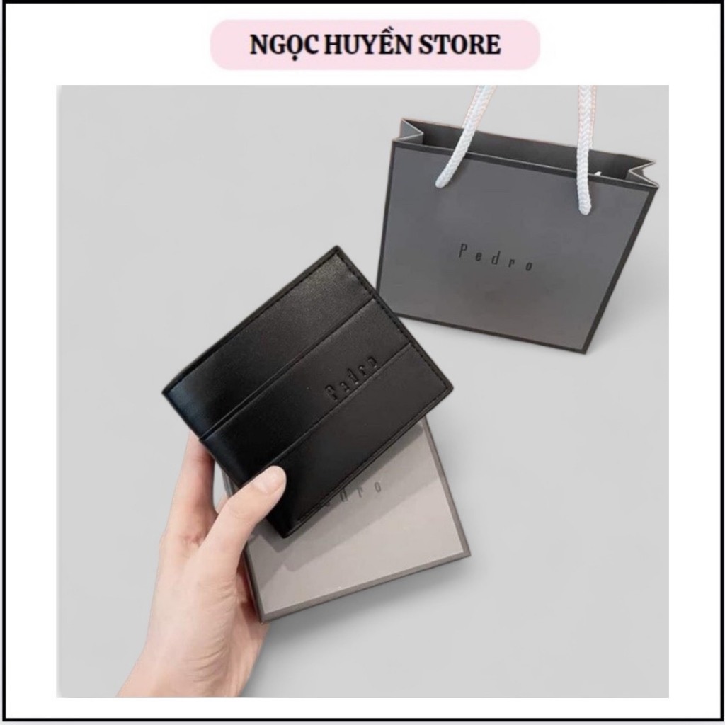 🎁𝐓𝐚̣̆𝐧𝐠 𝐡𝐨̣̂𝐩+𝐭𝐮́𝐢🎁 Ví Da Nam Pedro Cao Cấp- Bóp Nam Hàng Hiệu Sang Trọng, Lịch Sự, Quà Tặng Đẳng Cấ