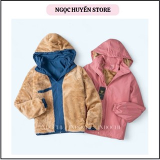 Áo Khoác Gió Nữ Lót Lông Có Mũ Cao Cấp 2 Lớp, Chất Liệu Gió Tráng Bạc Chống Nước Và Cản Gió A27