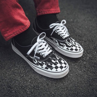 Giày Sneakers Van Checker Flame Black True White Unisex’s 36-43