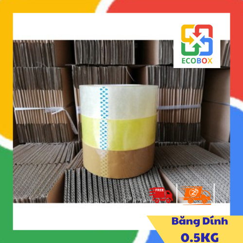 ECOBOX-Băng dính 0.5 kg lõi mỏng