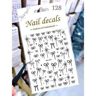 Sticker nơ dán móng nail - hình dán móng nail