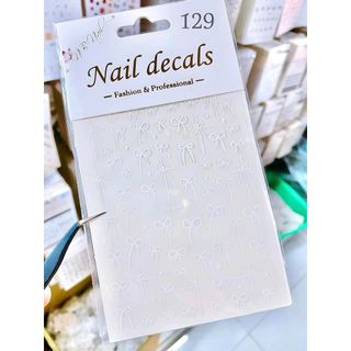 Sticker nơ dán móng nail - hình dán móng nail