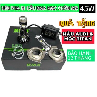 Bóng led pha bi cầu mini m8c 40w chân đa năng chuyên lắp dream, wave nhỏ, fu i, sh mode ....