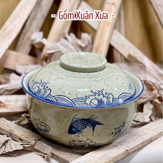 Âu sứ có nắp, bát tô sứ, bát sứ,  tô ăn mì, bát úp mì, tô úp mì, bát tô sứ Gốm Xuân Xưa