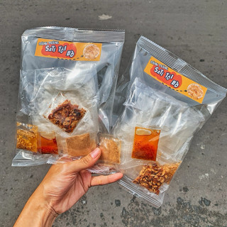 Bánh tráng phơi sương vò sate tỏi bò - bánh tráng mạnh hùng