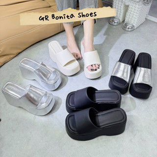 NS1 Dép xuồng bánh mì siêu hot đẹp cao 10 cm - Bonita Shoes BM01