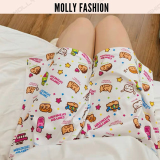 Quần Short lửng Hoạt Hình Cartoon BST SHIN game crayon Cute Unisex ❤️ Quần đùi cotton nam nữ Ảnh chụp thật Molly Fashion