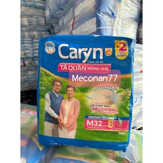 Hóa tốc hà nội tặng 2 miếng tã quần caryn mỏng nhẹ gói siêu đại m32/l28/xl24