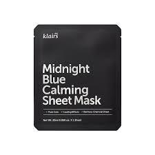 Mặt nạ giúp làm dịu, phục hồi da klairs midnight blue calming sheet mask 25ml