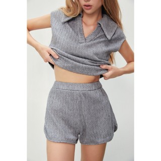 AMBER SHORTS - Quần Shorts thun xám