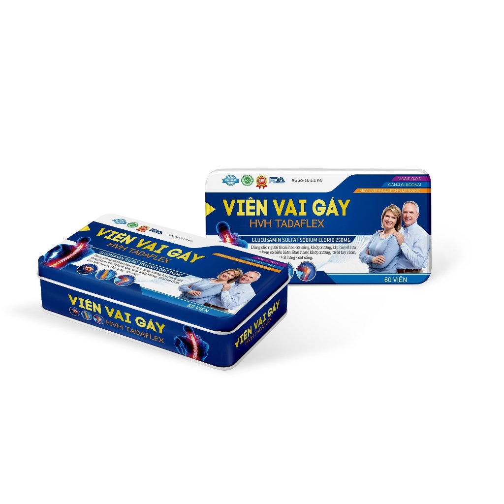 Viên Vai Gáy (hộp thiếc) giúp lưu thông khí huyết, giảm đau nhức mỏi vai gáy xương khớp - 60 viên