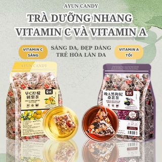  Trà Thảo Mộc,Trà Sáng và Tối, Trà Vitamin C Và A (TÚI 50 GÓI), Trà Dưỡng Nhan