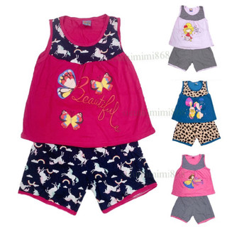Bộ thun cotton ngắn tay cho bé trai bé gái