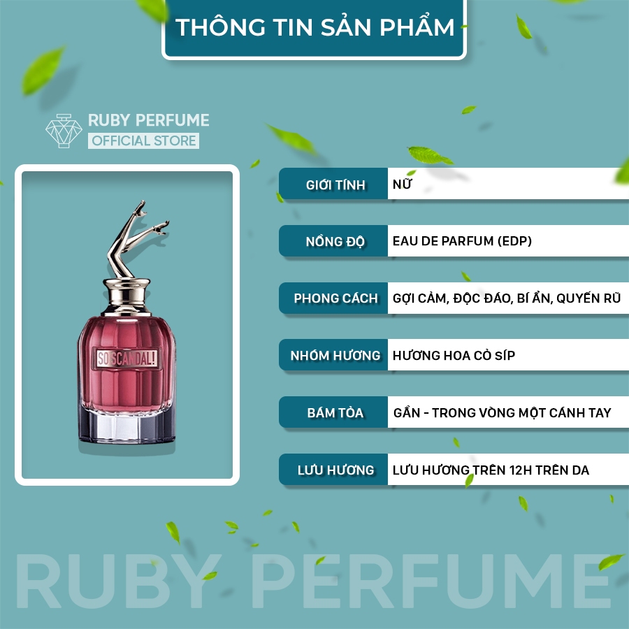 Nước hoa nữ So Scandal Sexy quyến rũ ngọt ngào- Rubyperfume | BigBuy360 - bigbuy360.vn